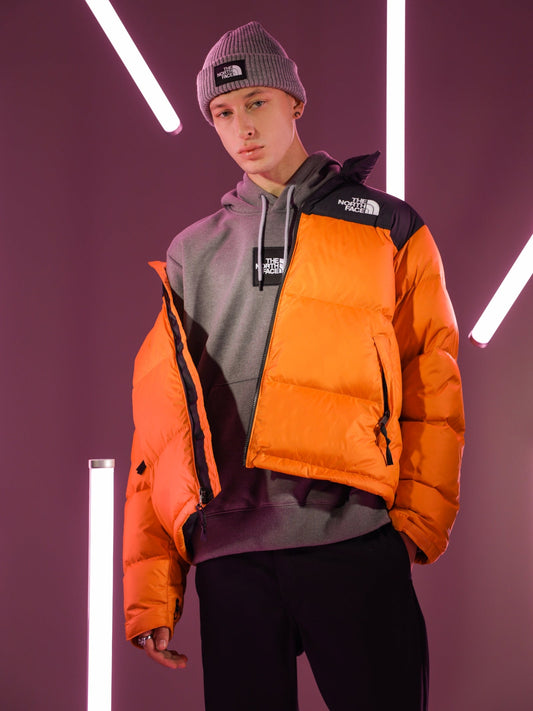 1996 Retro Nuptse Jacket in Orange